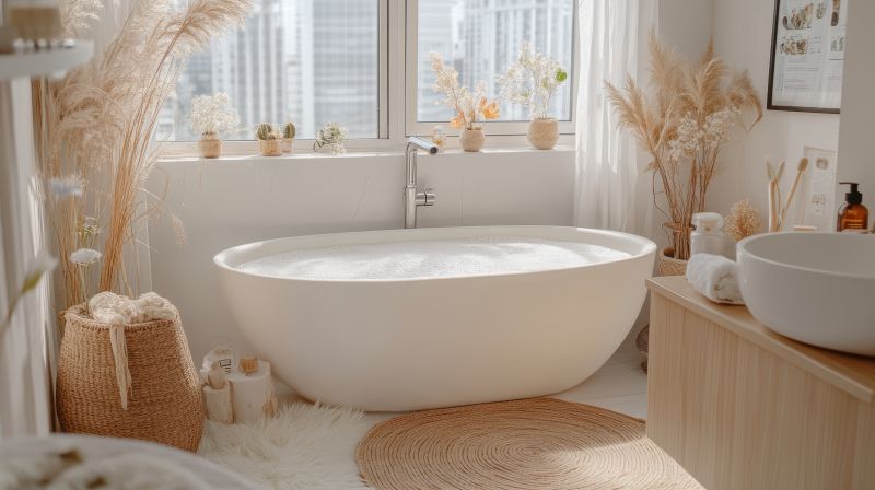 Elegant Bathtub Installation
